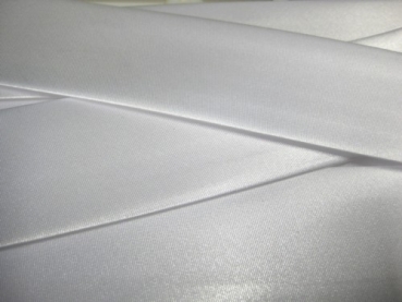 216 Satinschrägband 4 cm breit weiß